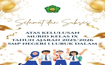 PENGUMUMAN KELULUSAN MURID KELAS IX TAHUN AJARAN 2025/2026